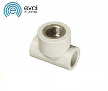 Трійник PP-R Evci Plastik з ВР 20×1/2"×20