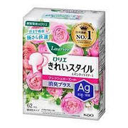 Щоденні гігієнічні прокладки Laurier Kirei Style Fresh Rose Fragrance Deodorant Plus,квітковий аромат, по 62