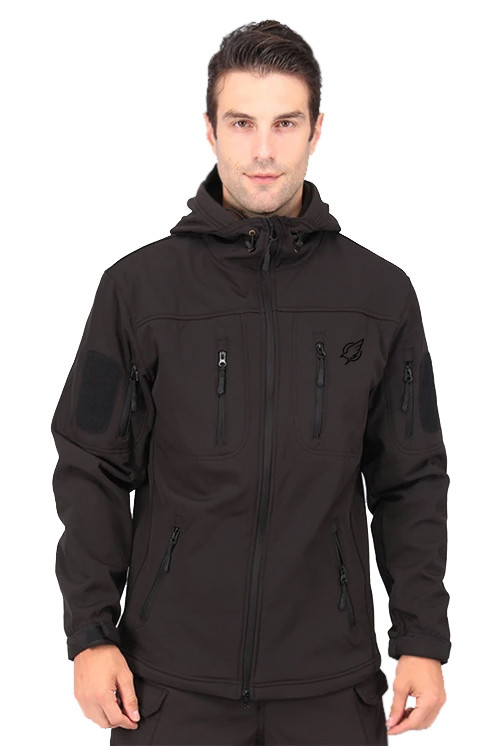 Тактическая куртка Eagle Soft Shell JA-01-0 з флісом Black M, GP, Гарної якості, тактична куртка, тактична курточка, куртка софт - фото 4 - id-p1900337760