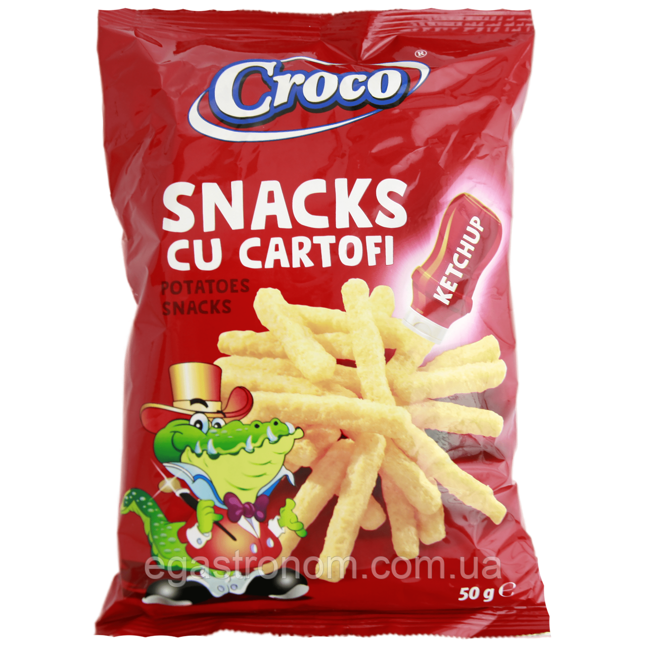 Снеки кетчуп Кроко Croco ketchup 50g 14шт/ящ (Код: 00-00014728)