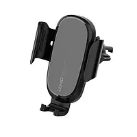 Автомобильный держатель с беспроводной зарядкой LDNIO MW21 Wireless charger 15W, Black