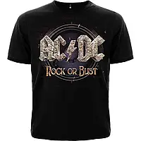 Футболка AC/DC "Rock Or Bust" | футболка в стиле рок | футболки с рок группами Украина