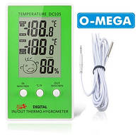 Гігрометр термометр для акваріума з виносним датчиком температури