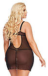 Пеньюар Softline 1890 Aldona, чорний XL, фото 3