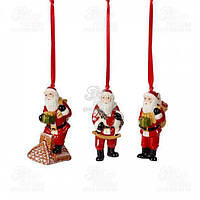 Villeroy & Boch Набор ёлочных игрушек Nostalgic Ornaments Санта Клаус 9см 1483316682