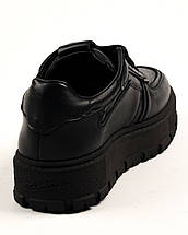 Кросівки жіночі Mario Muzi 2901 36 чорні шкіра, фото 4