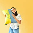 Подушка декоративна, подушка обіймашка "Обійми Україну" жовто-блакитна TM IDEIA 45х65 см, фото 7