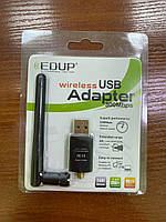 Адаптер безпровідний EDUP WI-FI USB з антеною 300Mbps