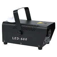 Генератор тумана дым машина дымогенератор, RGB подсветка ДУ 500Вт, LED-600 Без бренда
