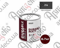 Краска по металлу Biodur серый антрацит матовая 0,700л Арт. 80.204