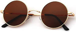 KALIYADI Сонцезахисні поляризовані окуляри унісекс, Захист UV400.коричнева лінза із золотою оправою  Розмір M