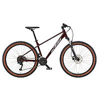 Велосипед KTM PENNY LANE 271 27.5" рама M/42, темно-червоний (сірий), 2022