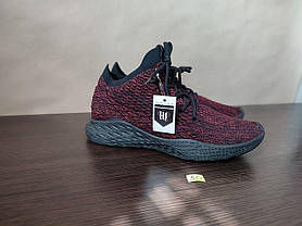 ЗНИЖКА! 40р (25.5 см) Бордові чоловічі кросівки-шкарпетки yeezy bost кеди тканина текстіль сітка, фото 3