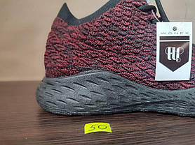 ЗНИЖКА! 40р (25.5 см) Бордові чоловічі кросівки-шкарпетки yeezy bost кеди тканина текстіль сітка, фото 6