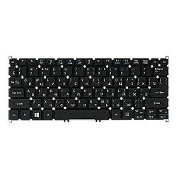 Клавіатура для ноутбука ACER Aspire E3-111, V5-122p, без кадру, Black