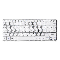 Клавіатура для ноутбука ACER Aspire One 521, eMachines 350 без фрейма, White