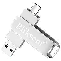 Флеш накопичувач-пам'ять 3в1 Bliksem TYPE-C+Micro USB+USB2.0 OTG 64GB