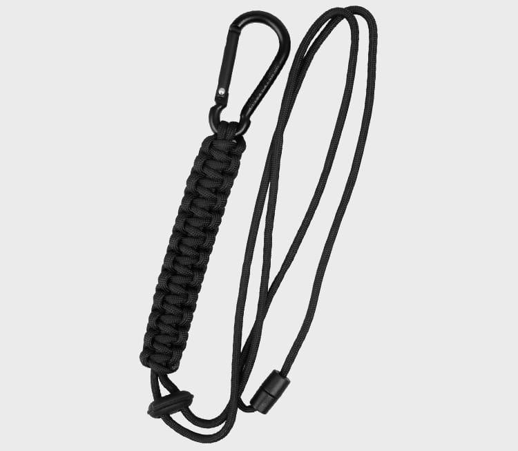 Темляк із паракорду з ремінцем і карабіном Mil-Tec Black 15931502