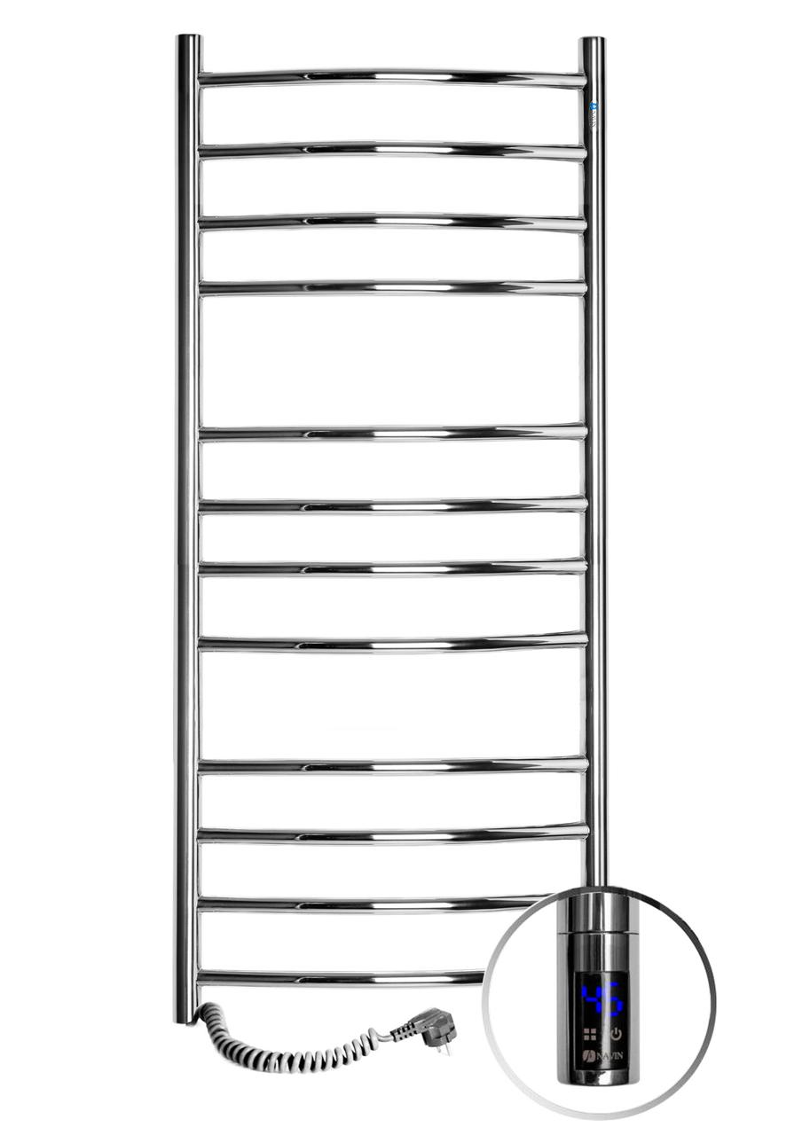 Полотенцесушитель электрический с таймером и сенсором стальной металический 48*120 см Камелия 480*1200 мм - фото 5 - id-p1900472211