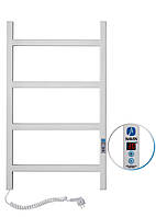 Полотенцесушитель электрический стальной металический 50*80 см Nordic 500*800 мм Digital с левым выходом,