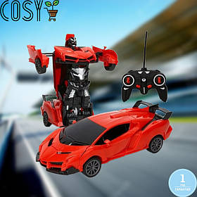 Радіокерована машинка робот-трансформер (Оптимус Прайм), Іграшка на Радіокеруванні Феррарі.
