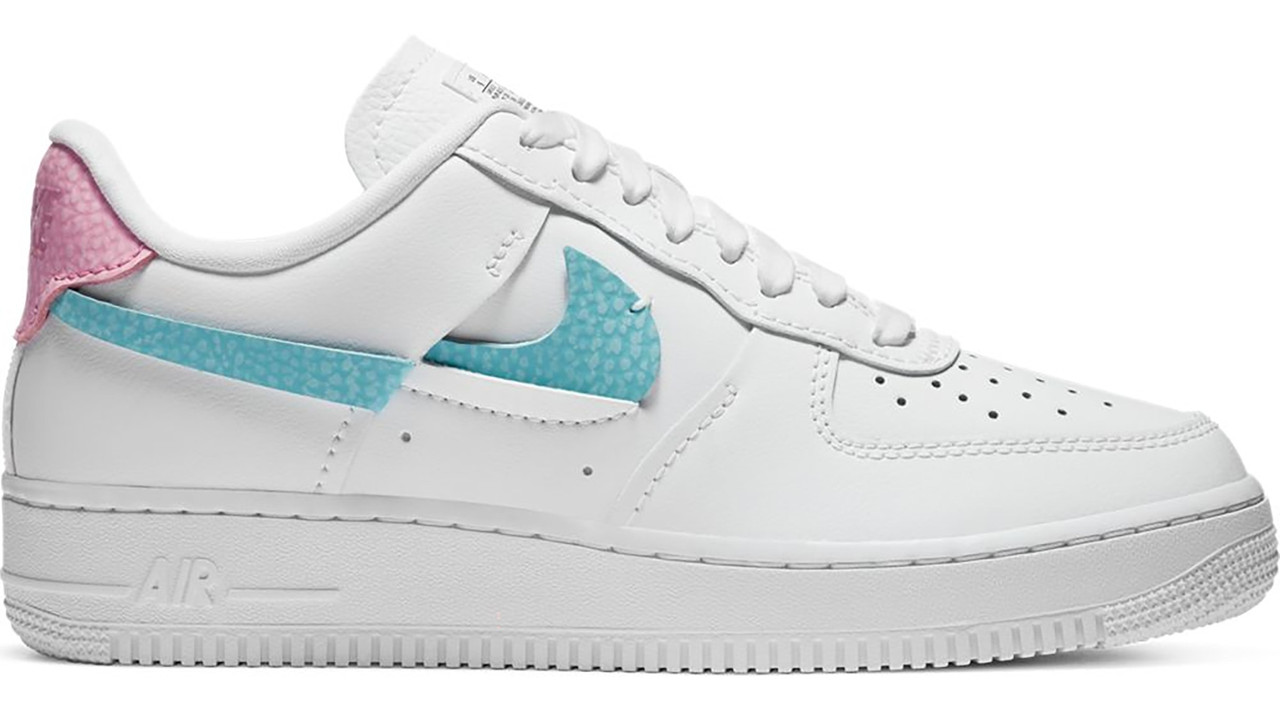Nike air force 1 low pink and white sales