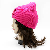 Шапка NY Alba женская/мужская розовая трендовая, спортивная модная шапка демисезонная топ