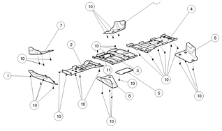 Нижні пластикові деталі квадроциклу Segway