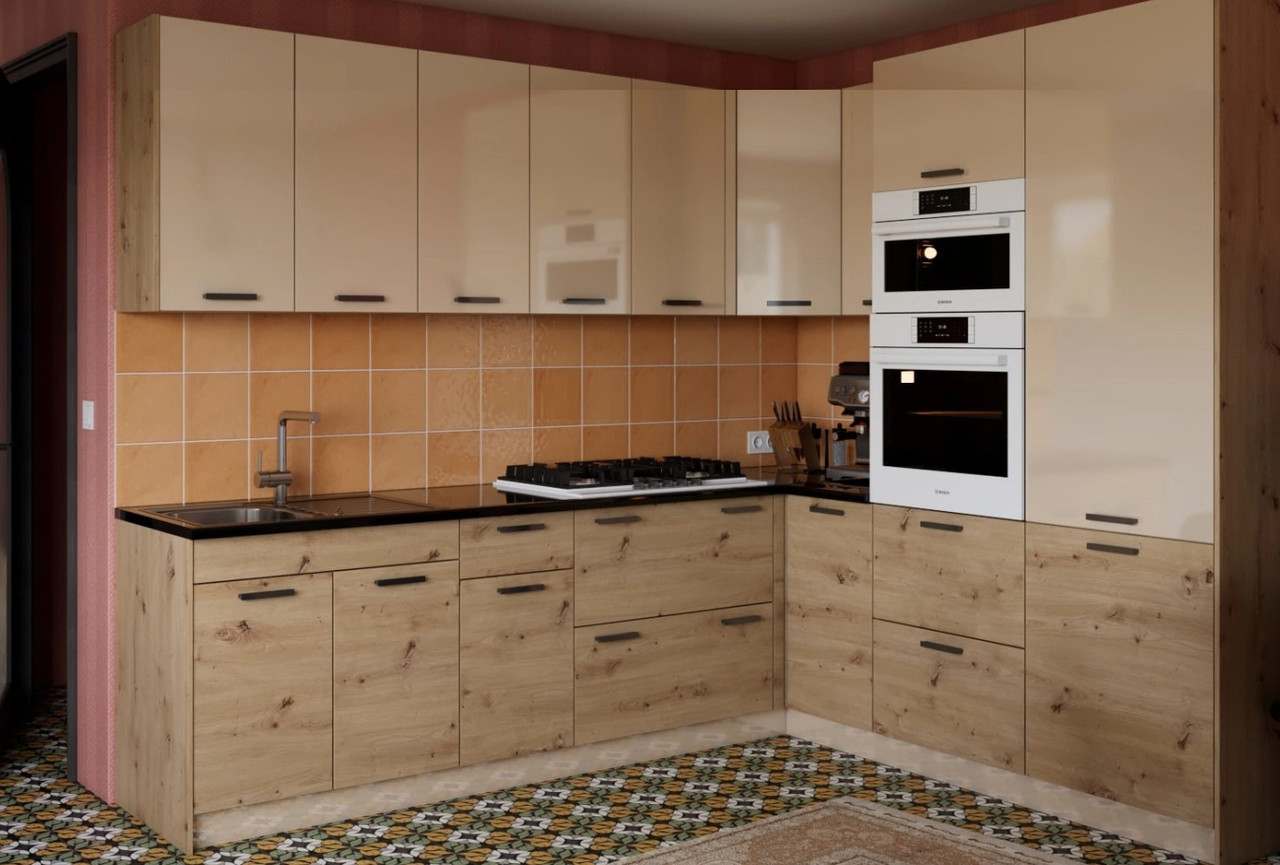 Кухня Марта артизан/ беж лак 2,65х2,2м, фото 1