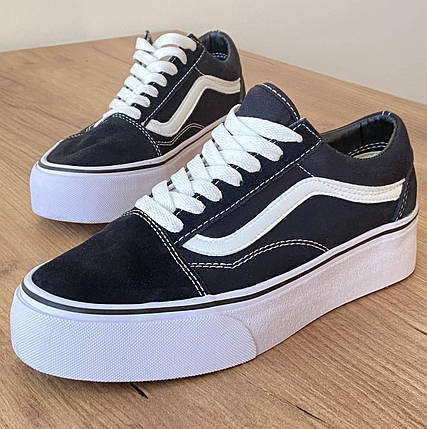 Жіночі кеди Vans Old Skool Platform, vans жіночі кеди, ванс олд скул на платформі, фото 2