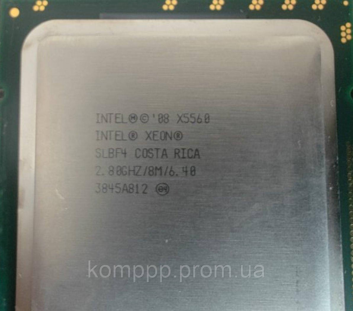 Процесор для ПК 4 ядер 8 потоків Intel Xeon X5560 2.8-3.2 GHz SLBF4 Socket 1366 LGA1366
