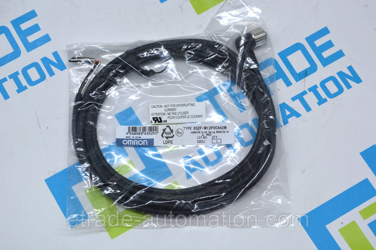 Сенсорний кабель Omron XS2F-M12PVC4A2M