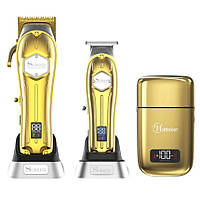 Комбо-набір для стрижки Surker&Hatteker Cordless Turbo Gold (SK-1615+SK-1613+TX2-GO)