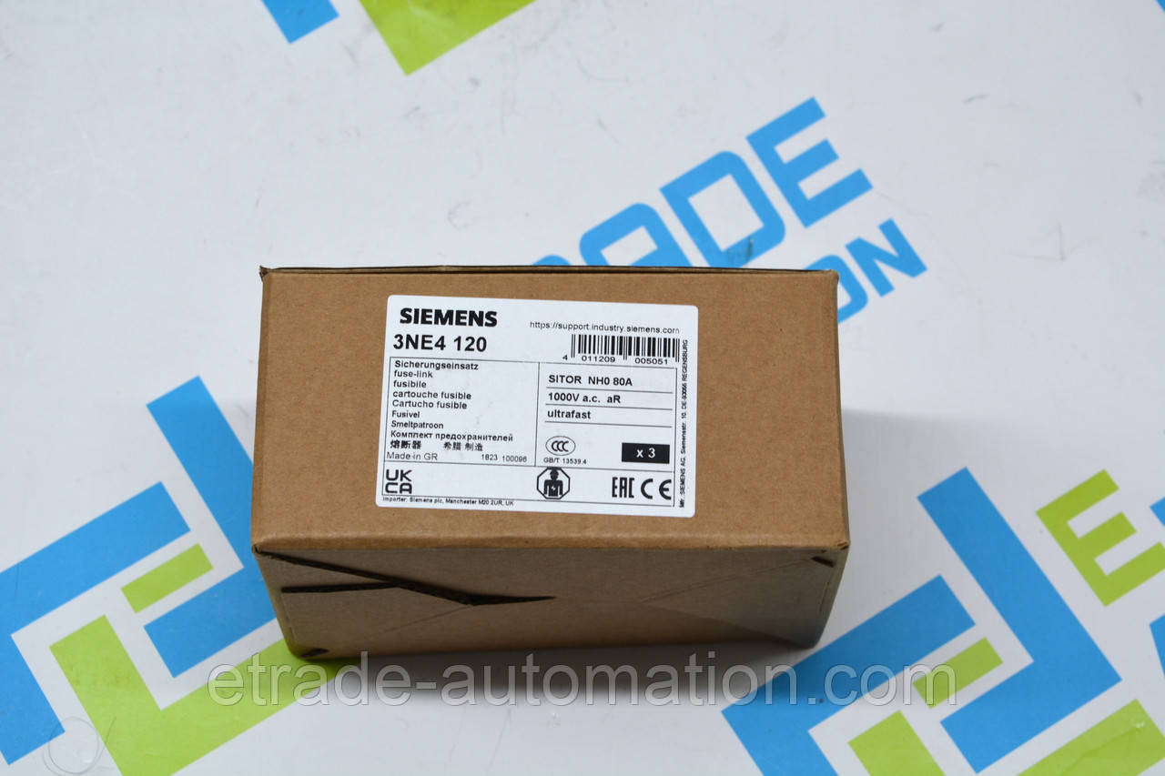 Плавка вставка Siemens 3NE4120