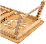 Столик-трансформер для ноутбука та планшета Supretto з вентиляцією переносний (8230), фото 4