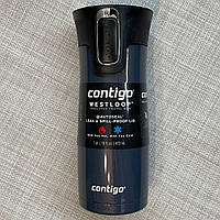 Термочашка Contigo Autoseal 473 мл кнопка синяя перламутр
