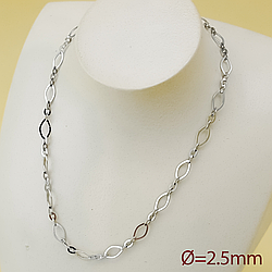 Ланцюжок "Комбінований Якір", р.60, медсталь Xuping, stainless steel