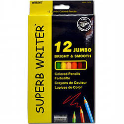 Олівці кольорові грубі MARCO Superb Writer Jumbo 12 кольорів шестигранні (4400-12С)
