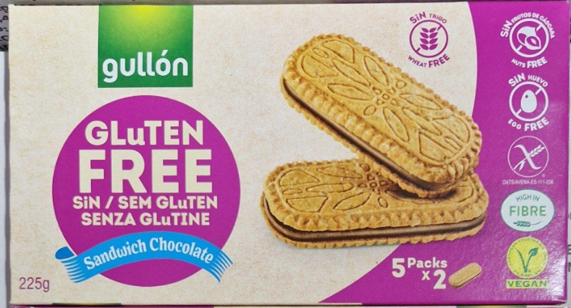 Печиво Веганське Gullon Sandwich Chocolate 225 г.