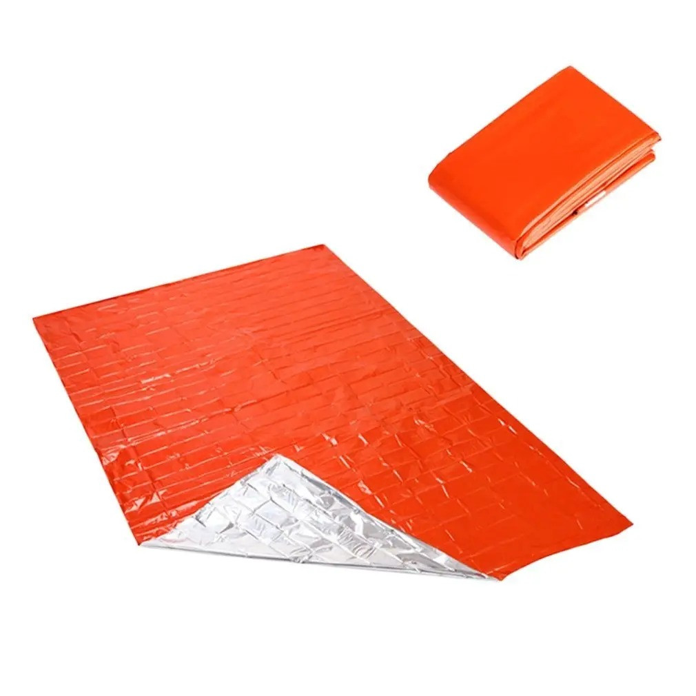 Термоковдра Supretto рятувальна помаранчева 130х205 см (8221), фото 1
