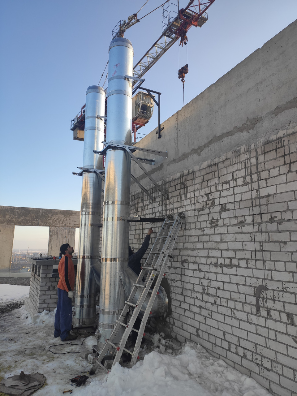 Монтаж, встановлення димоходів у Дніпрі, фото 1