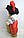 Авторська лялька Козак червоні штани Н40см, фото 4