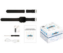 Smart Watch AmiGo GO009 Camera+Led Black UA UCRF, фото 6