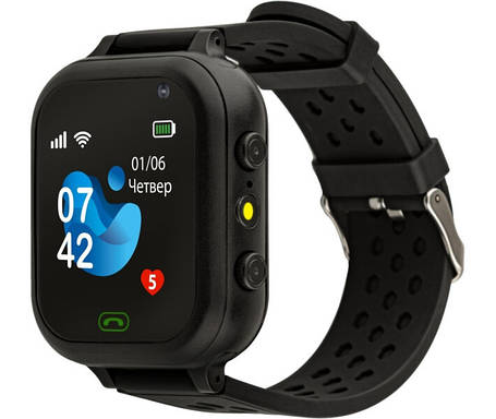 Smart Watch AmiGo GO009 Camera+Led Black UA UCRF, фото 1