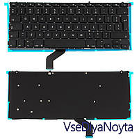 Клавиатура для ноутбука APPLE (MacBook Pro Retina: A1425 (2012-2013)) eng, black, подсветка клавиш, BIG Enter