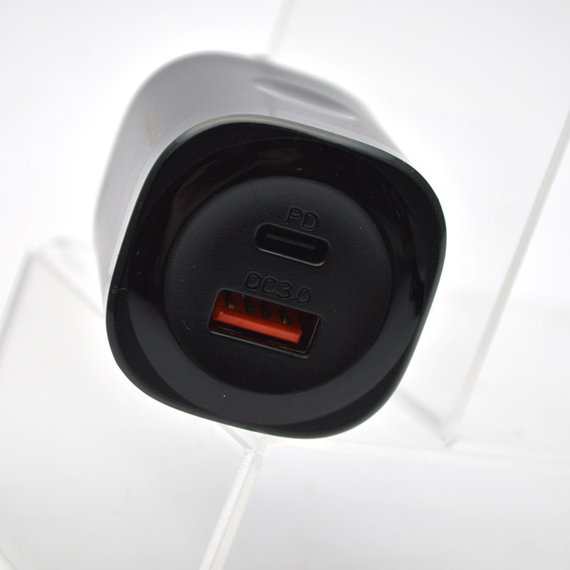 Мережевий зарядний пристрій SENTEO Z-02A GaN 25W+QC3.0 з кабелем Type-c to Type-c Black, фото 7