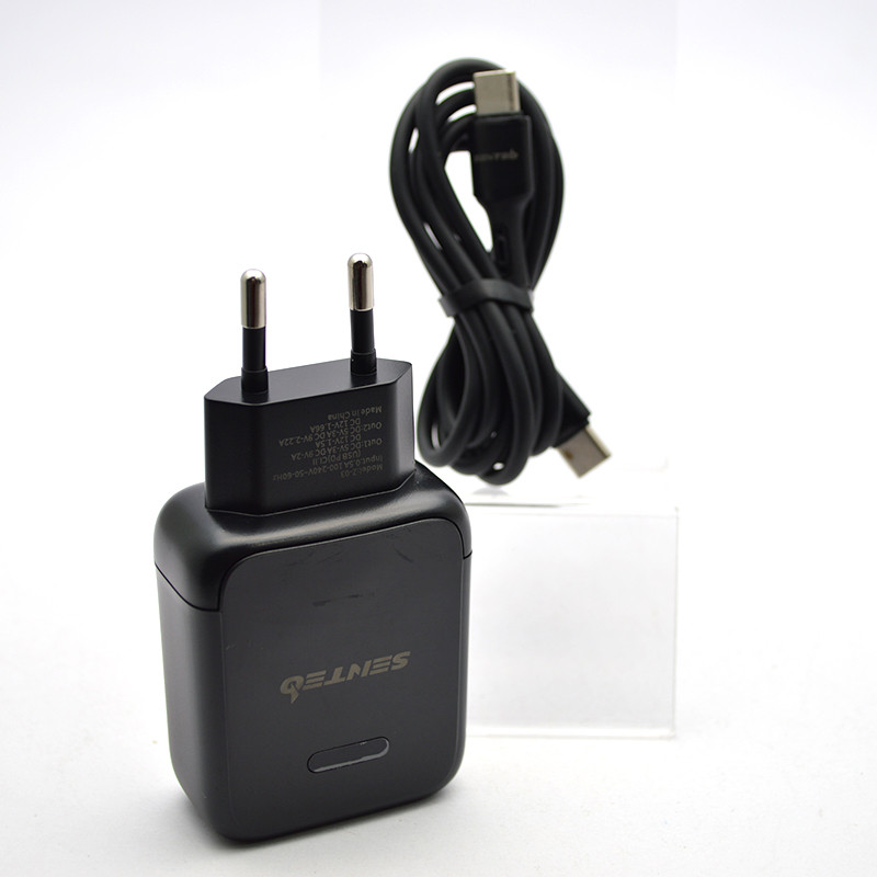 Мережевий зарядний пристрій SENTEO Z-03 PD20W+QC3.0 з кабелем Type-c to Type-c Black, фото 2