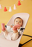 Шезлонг BabyBjorn Bouncer Balance Soft Cotton/Jersey, Pink/Grey, фото 3