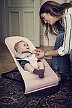 Шезлонг BabyBjorn Bouncer Balance Soft Cotton/Jersey, Pink/Grey, фото 4