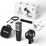 USB-мікрофон, кардіоїдний конденсатор TONOR Мікрофон комп'ютерного ПК з підставкою для штатива, поп-фільтр, ударне кріплення для і, фото 8
